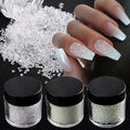 Tiny Nail Rhinestones 1.5mm Clear AB Mini Pixie Crystals Gems - color: Clear AB Mini