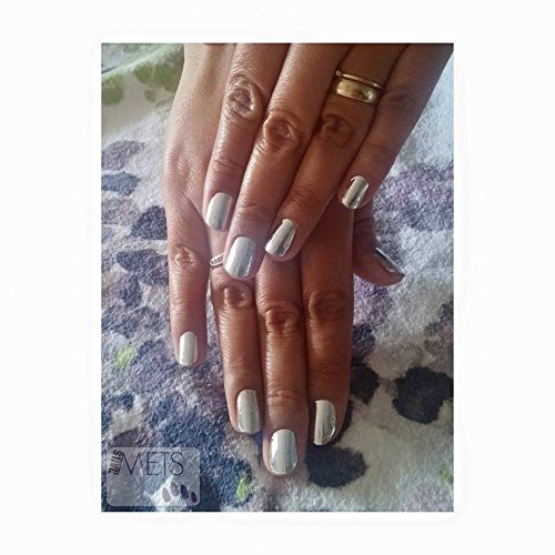 Minx Nails, Silver Chrome, Nail Wrap - color: Silver Chrome