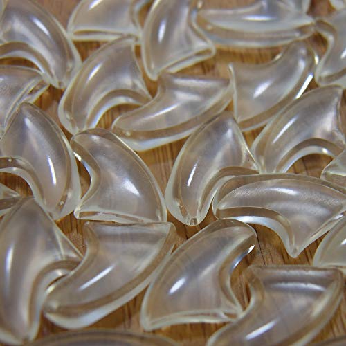 zetpo 80 pcs Cat Nail Caps | Cat Claw Covers | with Adhesives and Applicators (Clear, Medium) - color: Clear, size: Medium