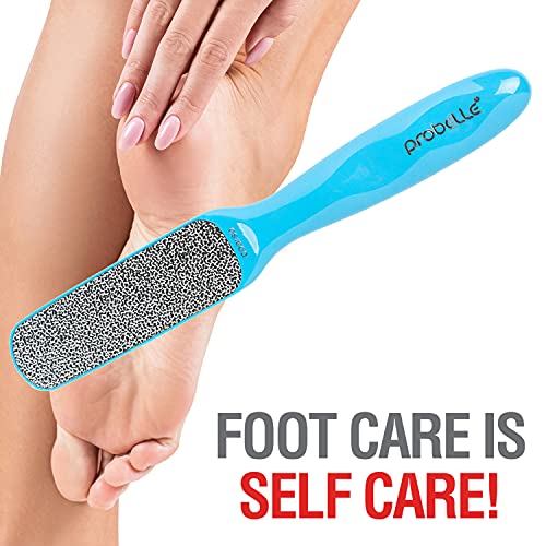 Probelle Double Sided Nickel Foot File Callus Remover, Blue - color: Blue