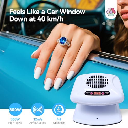 SAVILAND 300W Professional Nail Dryer for Regular Nail Polish - color: White