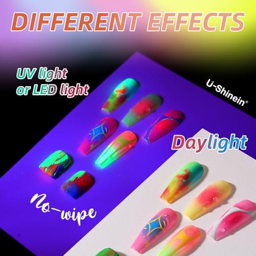 Cushion Gradient Painting Gel,Ombre Nails Aura Nails,Matte Effect - color: Fluorescent Plum Pink