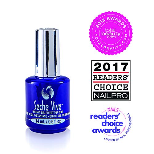 Seche Vive Gel Effect Top Coat 0.5Oz, Boxed - color: Clear, size: 0.5 Fl Oz (Pack of 1)