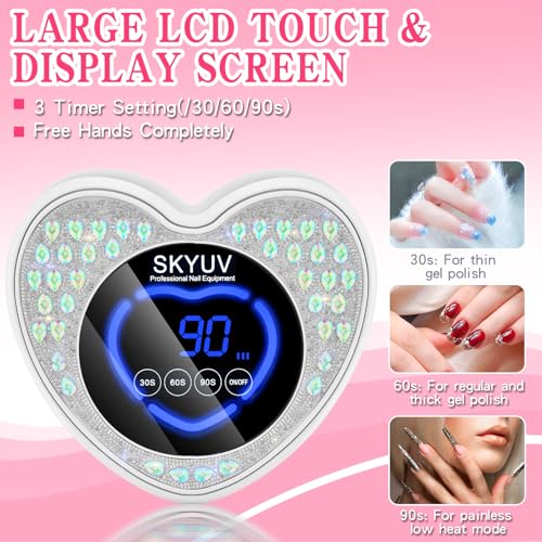 Rechargeable Cordless UV LED Nail Lamp for Gel Polish