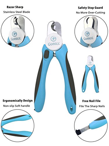 gonicc Professional Pet Nail Clippers & Trimmer for Medium Small Dogs Cats - size: For Medium to Small Dogs