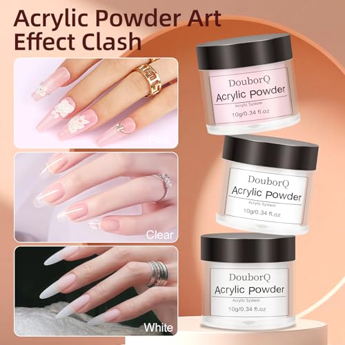 Acrylic Nail Kit for Beginners with UV Light and Drill, Silver