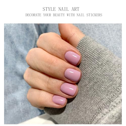 JMEOWIO Semi Cured Gel Strips Nail Art Sticker Wrap Cream Pink - color: Cream Pink