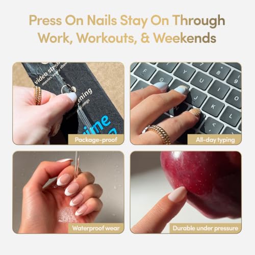 Glamnetic Press On Nails - Short Almond, Glossy Fake Nails 30 Pc Full Kit - color: 3 - KILLAZILLA