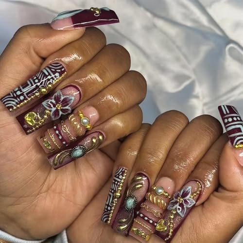 3D Chain Nail Mold Multiple Shapes Necklace Silicone Nails Molds Accessories Gel Rope Art Manicure Tools - color: 3D Chain Nail Mold