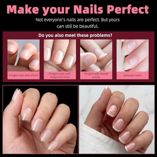 360pc Extra Short Square Nail Tips Short Fake Nail Square Acrylic Nail Tip