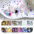 Nail Glitter Sequins Round Confetti Glitter Holographic Colorful Dot Flakes - color: W23