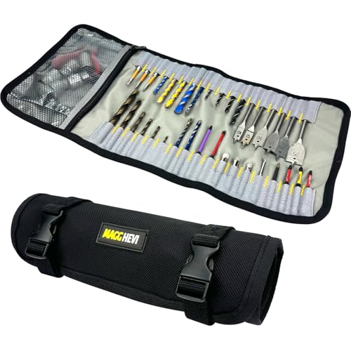 MAGGHEVI Nail & Screw Pouch with Belt Clip, Tools Organizer Pouch Bag with Snap Spring Closure for Men, Electrician, Carpenter, HVAC Tech, Technician, Handy Man, Plumber and Contractor - color: Yellow