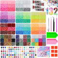 99000Pcs Resin Jelly Rhinestones Bedazzling Kit with 11 Boxes