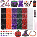24Grid Halloween Rhinestones Kit 3-6mm, Flatback Gems for Bedazzling - color: S1