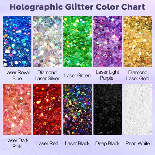 Renfio Pearl White Glitter,Matte White Chunky for Snowglobe Tumbler - color: Pearl White
