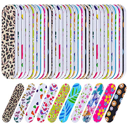 Mudder 150 Pack Mini Nail Files Bulk, Double-Sided Emery Boards for Nails