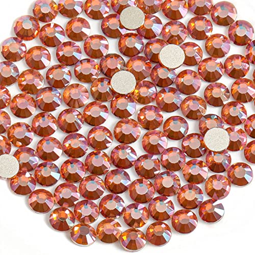 Beadsland Flat Back Crystal Rhinestones,Amber, SS4, 2880pcs - color: Amber, size: SS4/2880pcs