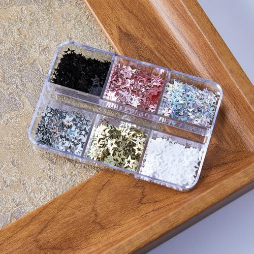 Hollow Star Nail Sequins Holographic Star‑Shaped Glitter Flakes - color: Style08