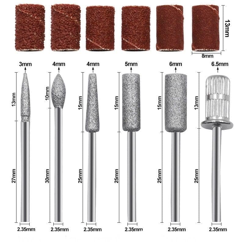 SIGNI Professional Nail Drill Bit Set - Pack of 2 Sets | Premium 3/32''(2.35mm) Nail Bits for Acrylic & Gel Nails | High-Quality Nail Art Tools for Salon Use - Standard Size, 2 Boxes