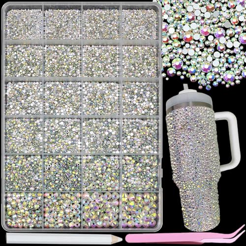 AB Bedazzling Kit Flatback Rhinestones Bedazzle Gems for Crafts - color: 20-Colorful