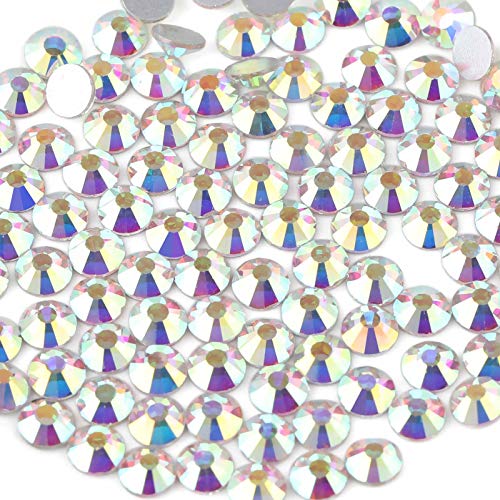 Beadsland Flat Back Crystal Rhinestones,Crystal AB, SS30, 288pcs - color: Crystal AB, size: SS30/288pcs