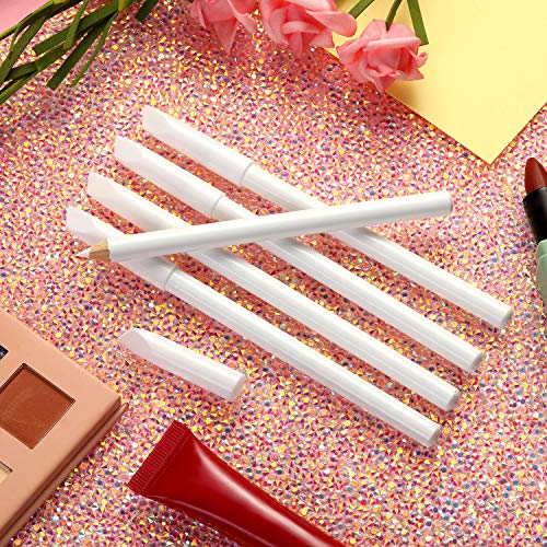 Blulu 12 Pieces White Nail Whitening Pencil 2-in-1 White Manicure Pencils for Under Nails with Cuticle Pusher for Manicure Supplies Art DIY Design Tool