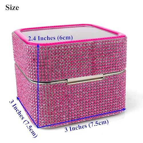 Cellentool 30 Holes Nail Drill Bits Holder Rhinestone Case Box - color: Pink, size: 30 Holes