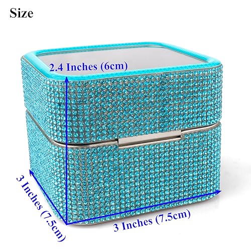 Cellentool 30 Holes Nail Drill Bits Holder Rhinestone Case Box - color: Lake Blue, size: 30 Holes