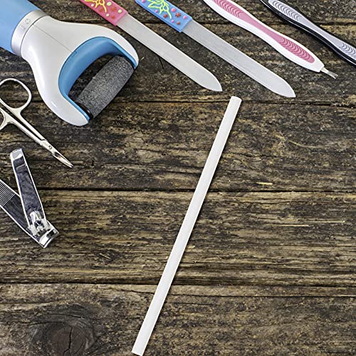 FRCOLOR 30pcs White Nail Art Pen Set Wax Wood Salon Home Use 17.5cm