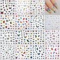 15 Sheets Butterfly Nail Stickers,5D Embossed Butterfly Nail Decals - style: Butterfly
