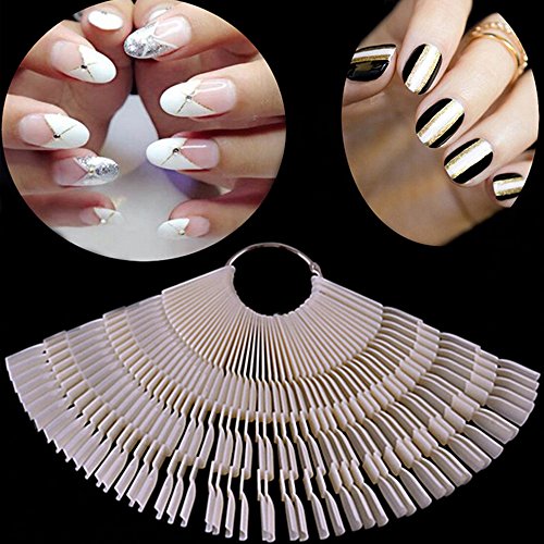 150 Tips 3 Knots Nail Art Display Board Nails With Ring Salon Tool Makeup Chart Color Sample Practice Fan Nail Polish Display