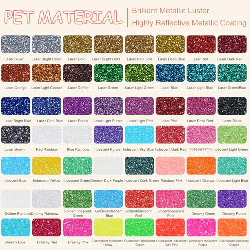 HARFINGTON 2Pcs Ultra Fine Glitter 1/128" Powder Metallic Resin Dark Green - color: Iridescent Dark Green