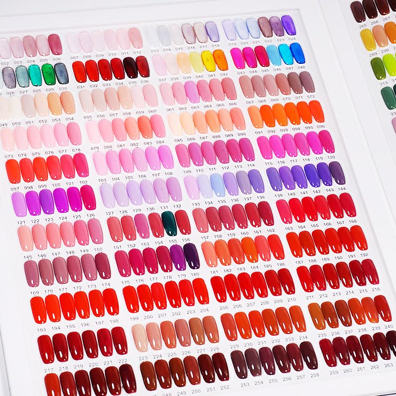 Acycoin2A 528 Nail Gel Polish Display Chart Acrylic Nail Art Sample Book - size: Extra Large